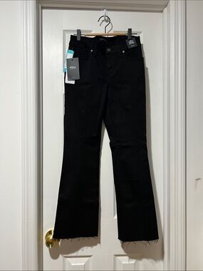 Silver Jeans Black High-Rise Wide Leg Flare Jeans